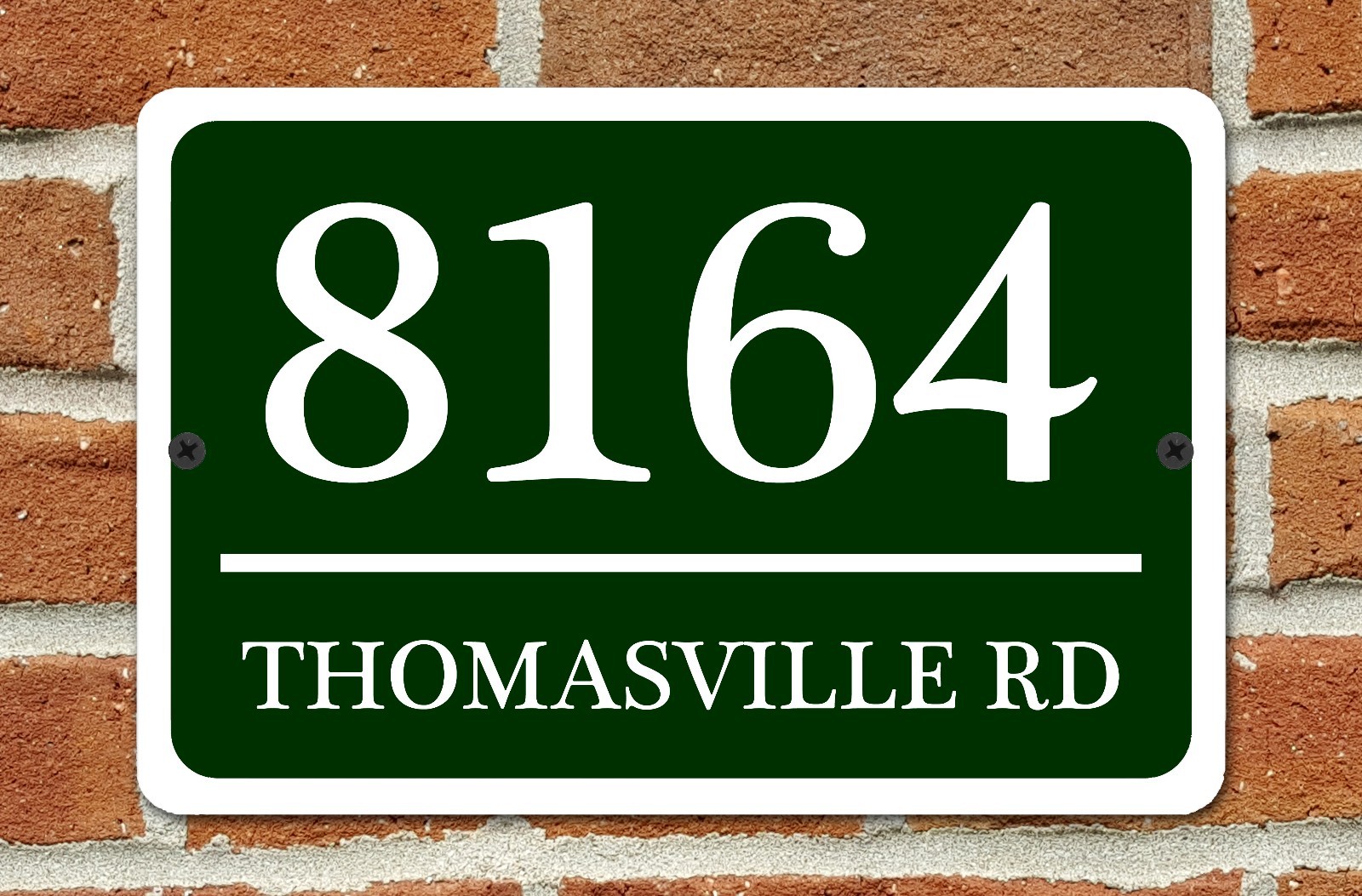 Personalized Home Address Sign Aluminum 12″ x 8″ Custom House Number Plaque