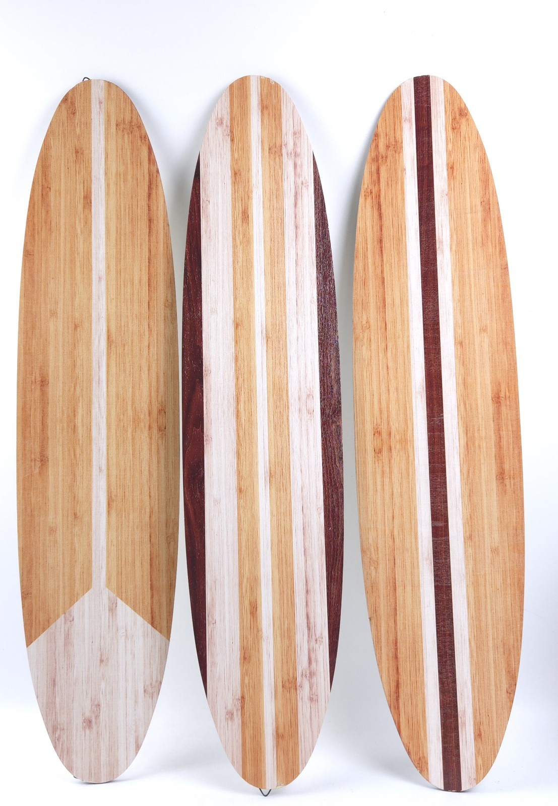 3 Pieces Surfboard Wall Decor 23.6″ x 5.4″ Surf Shop Beach Bedroom Wall Decor