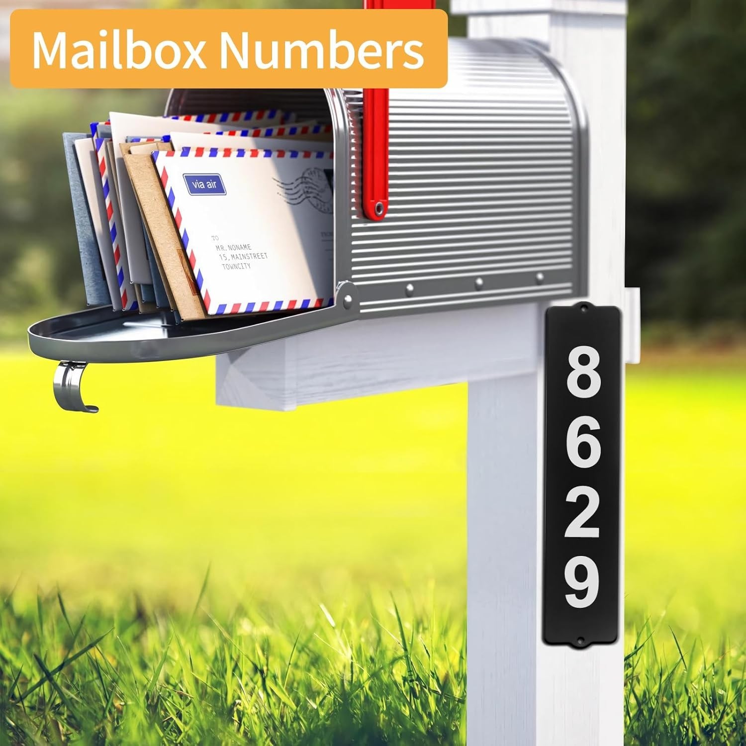 House Numbers for Outside, Metal Address Numbers for House, Waterproof, Horizont