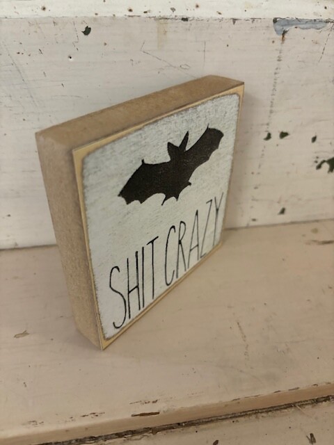 Set of 3 | 4×4 in Block Sign | Fall/Halloween Theme