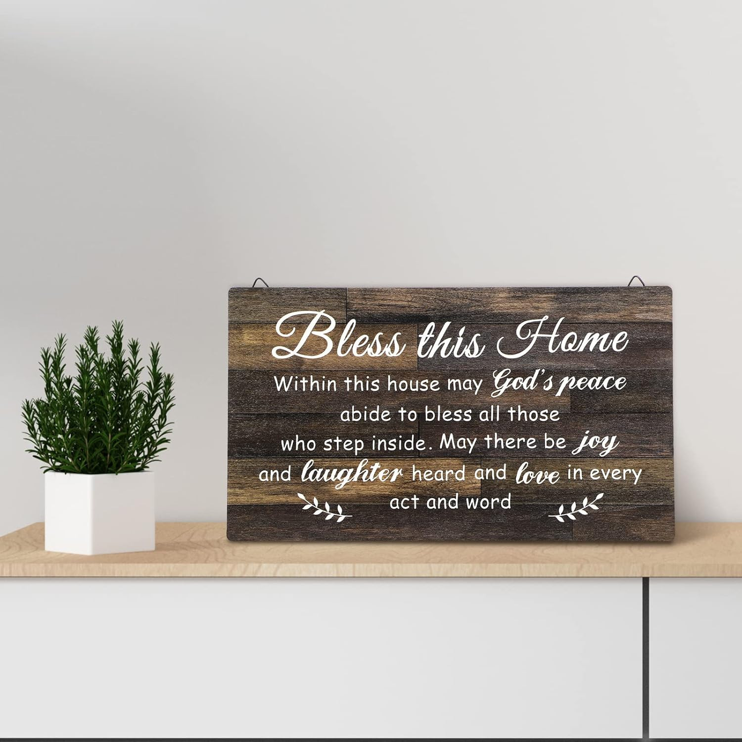 House Warming Gifts New Home Bless This Home Wall Decor House Blessing Plaque Fa