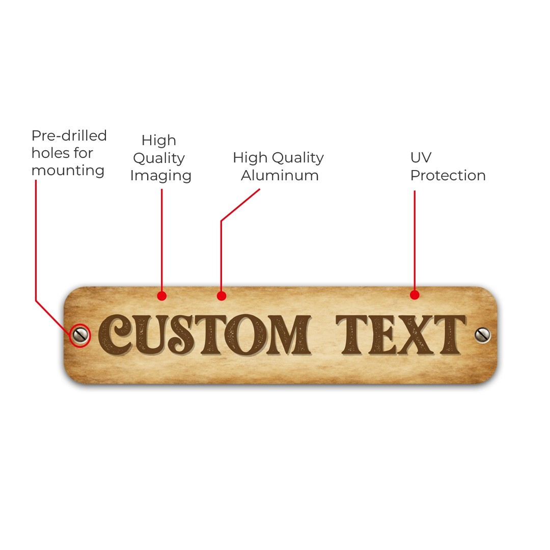 Custom Street Sign – Personalized Aluminum Sign – Custom Metal Sign, Name Sign