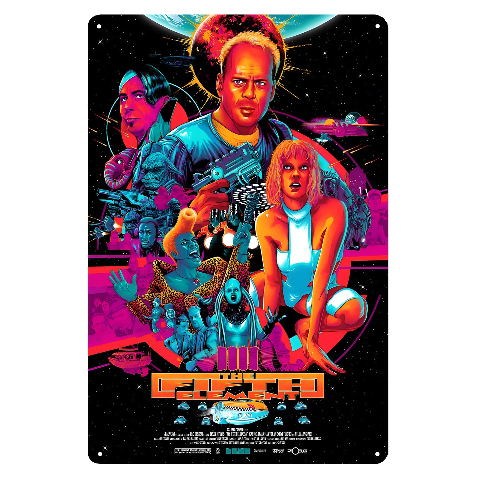 The Fifth Element Movie Metal Poster – Film Sign – 20x30cm