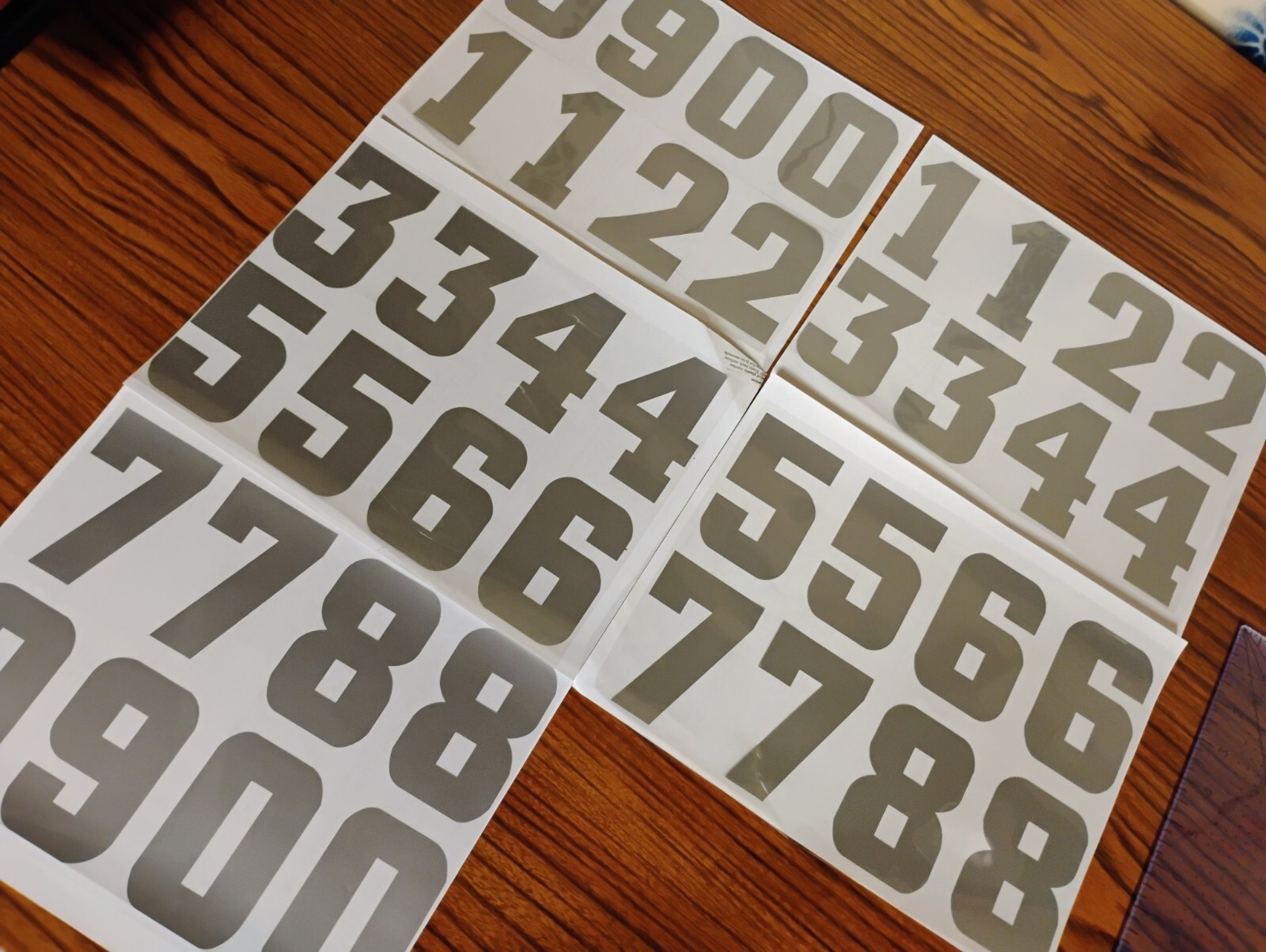 6″ Permanent Vinyl Adhesive Numbers- 6 Colors Available