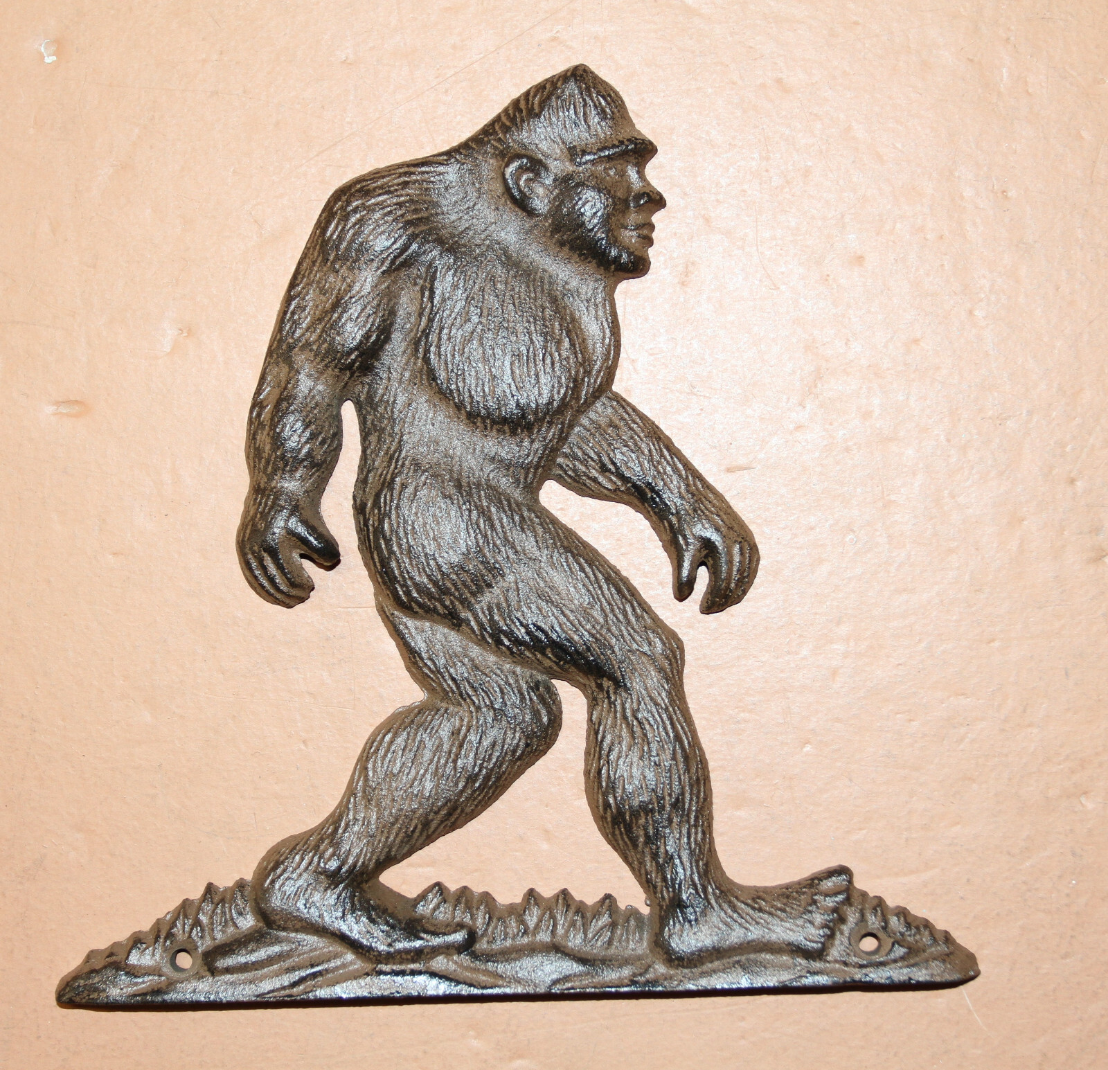 1- BIG FOOT WALL PLAQUE,mountain decor,country decor,fence decor H-133A