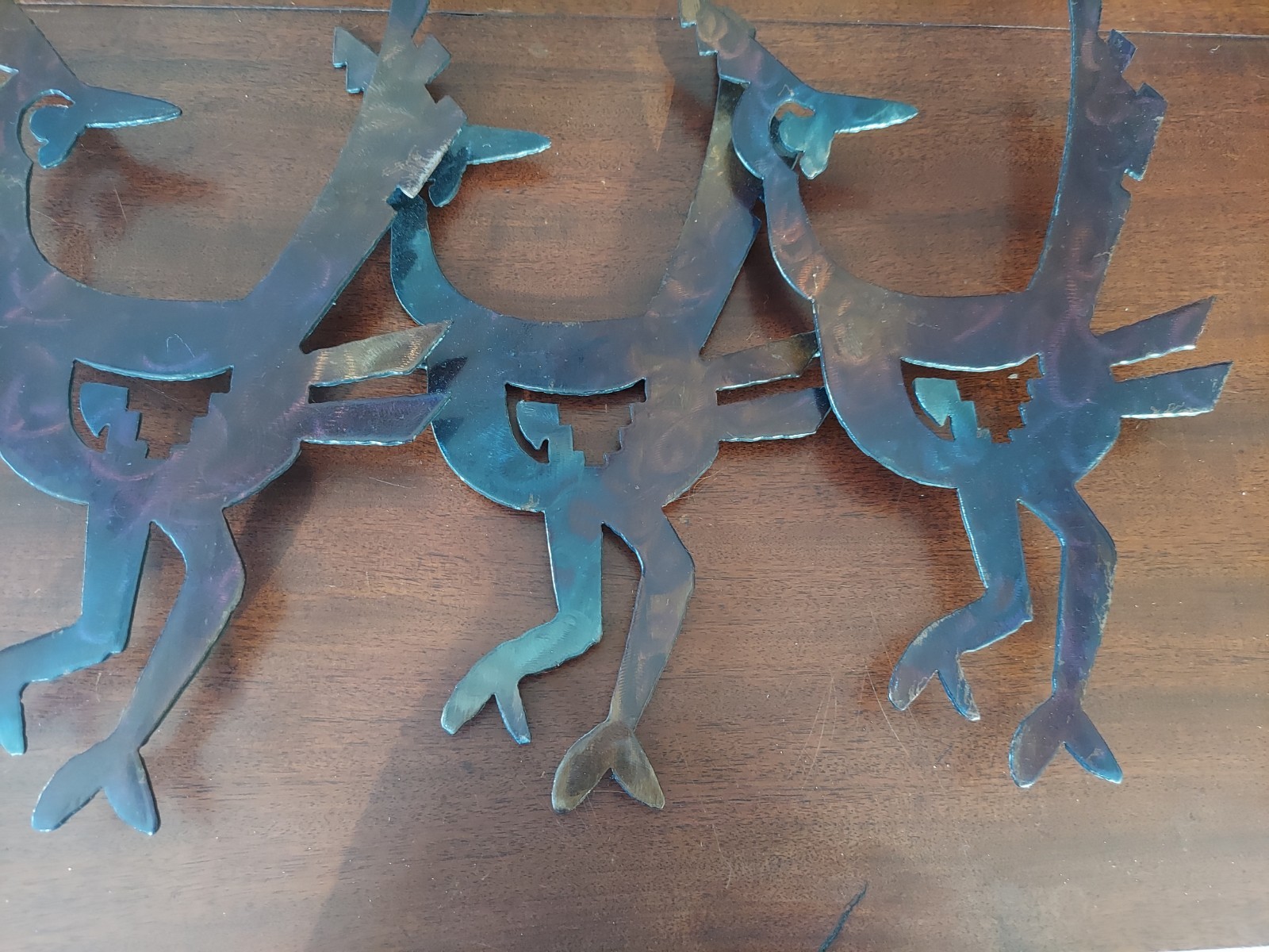 MCM Roadrunners Metal Wall Art Native American Multicolor Decor
