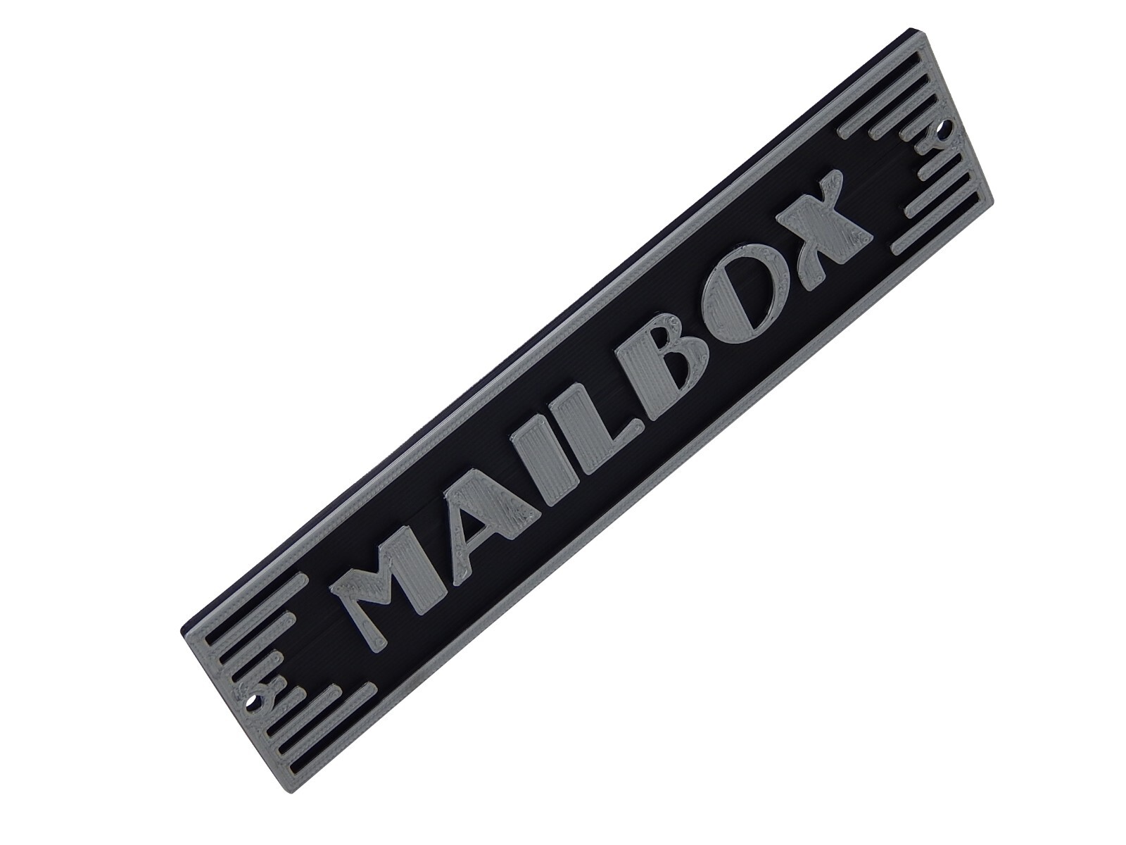 Plastic Mailbox Mail Box Art Deco Style Sign Office or Home Décor Wall Plaque