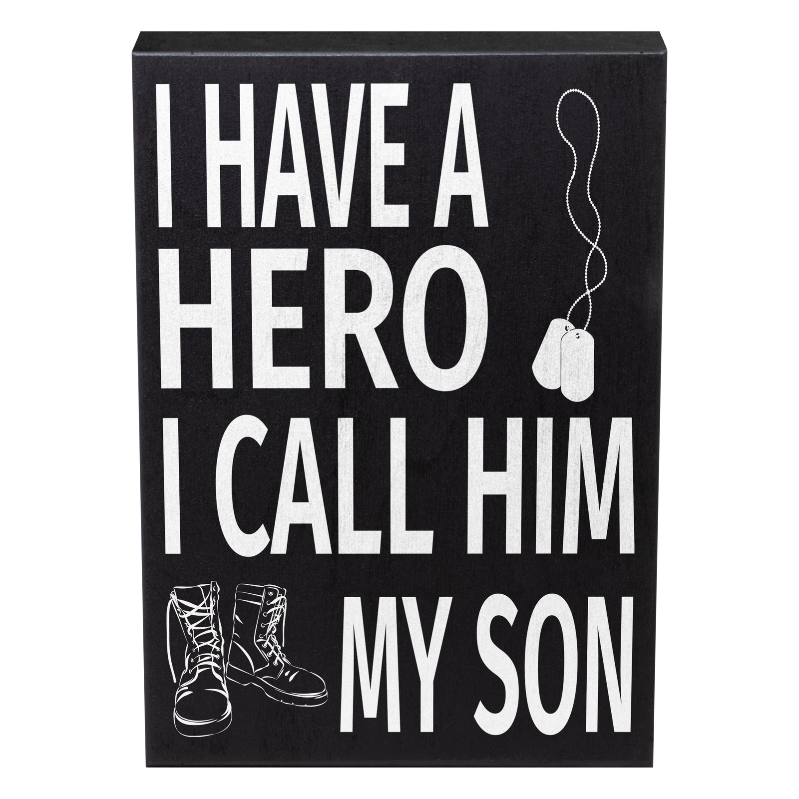 JennyGems I Have a Hero I Call Him My Son, Patriotic Military Mom/Dad Gift