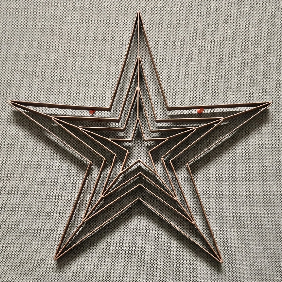 5 Point Star Metal Art Wall Decor 18″ x 17″