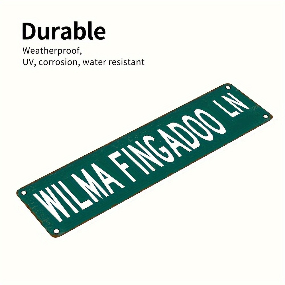 Vintage Green & White Metal Wall Sign 40.64cm*10.16cm