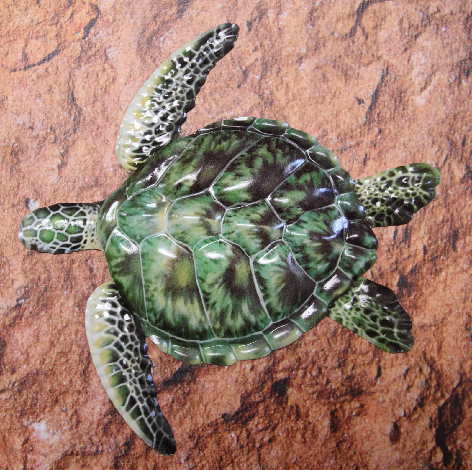 1-Wall Hanging,REALISTIC GREEN SEA TURTLE,Coastal Home Decor,All Occasion Gifts