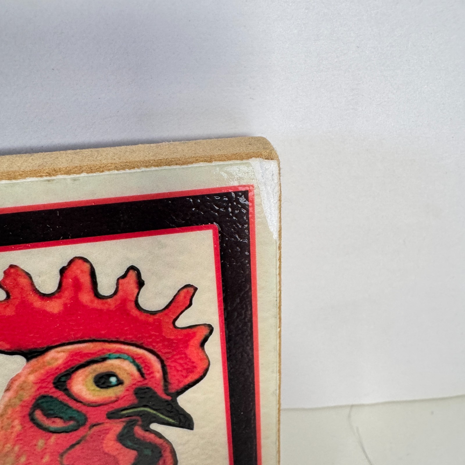 Montage Key West 2004 Bar Sign Chickens Drinks Hand Cut Embossed Glossy Signed