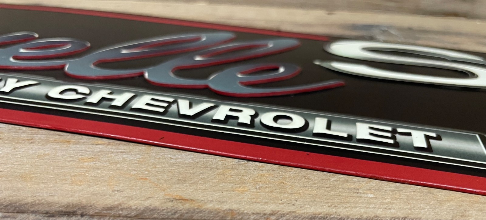 Chevelle Embossed Metal Mancave Garage Wall Sign 19″ x 5″