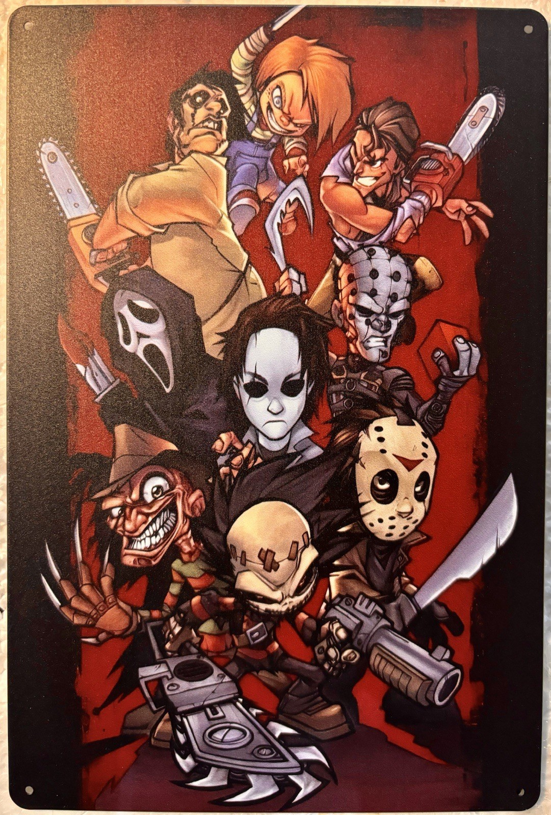 TIN SIGN 8×12 Horror Film Movie Monsters Cartoons Kids Children Killers DD15