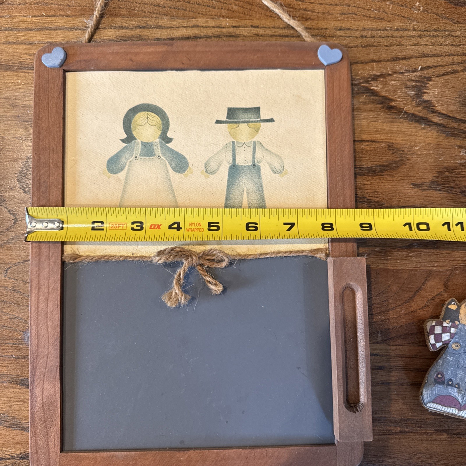 Vintage Handmade Wood Framed Chalkboard Cottagecore Farmhouse Decor Country