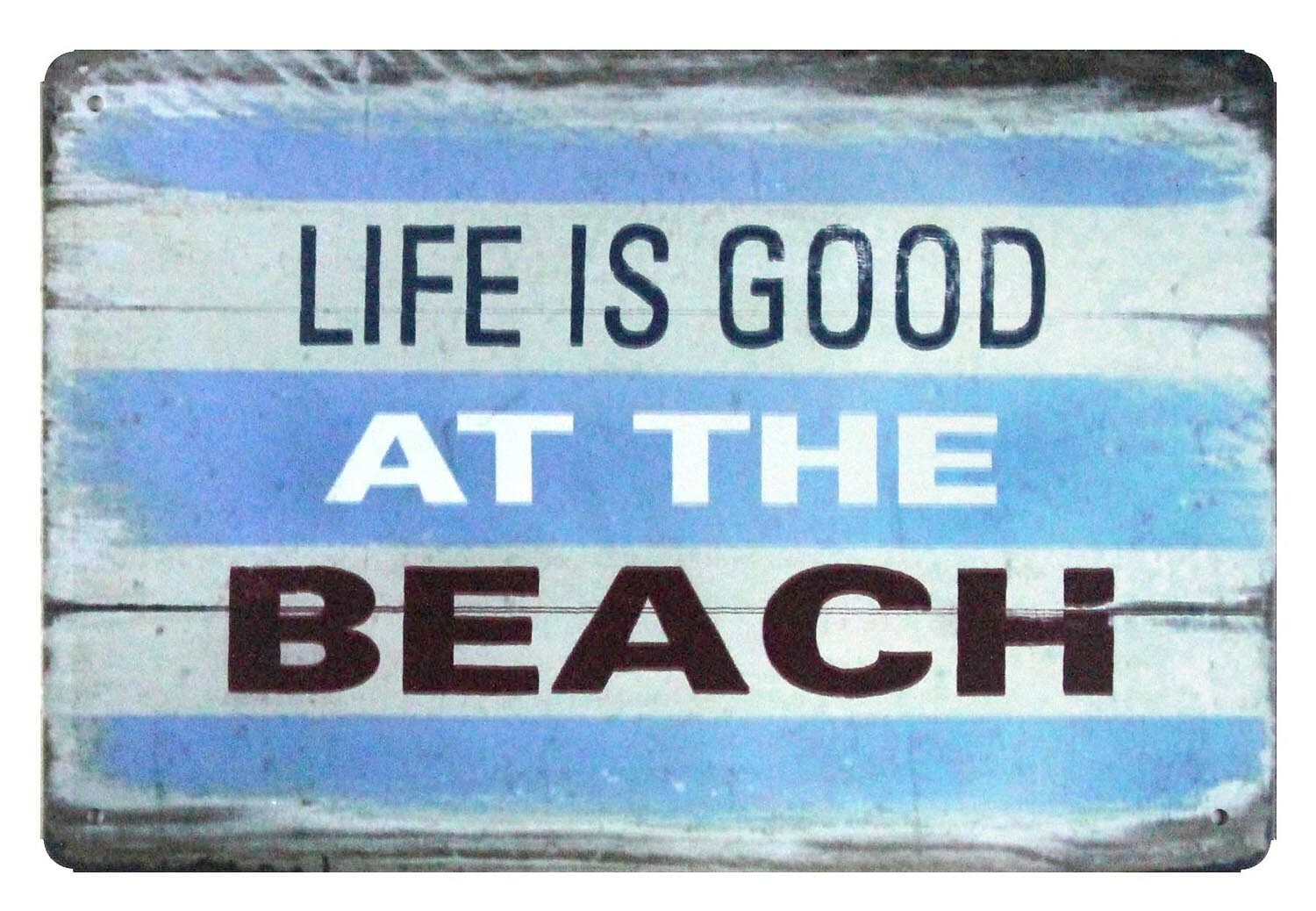 Life Is Good At Beach marine tin metal sign decorative accessories