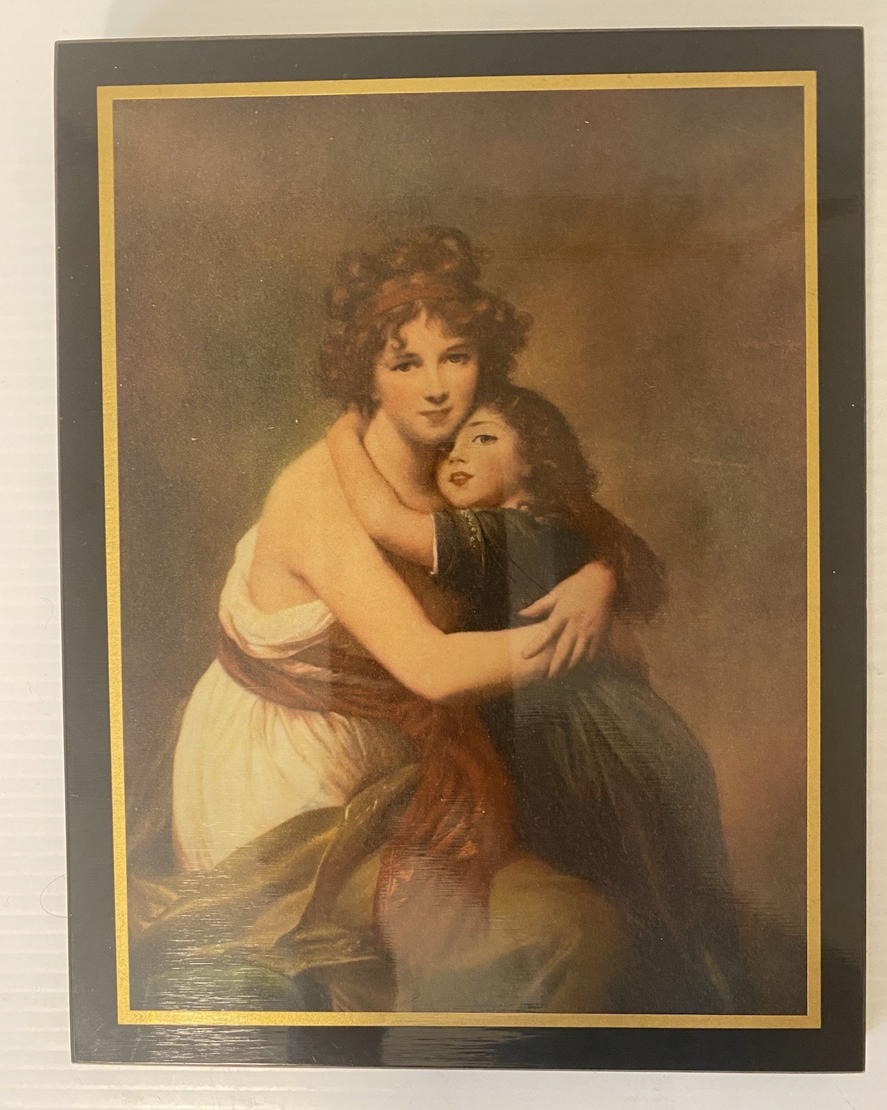 Wood And Print Madame LE Brun And Daughter Wood Plaque Home Decor Mother Child