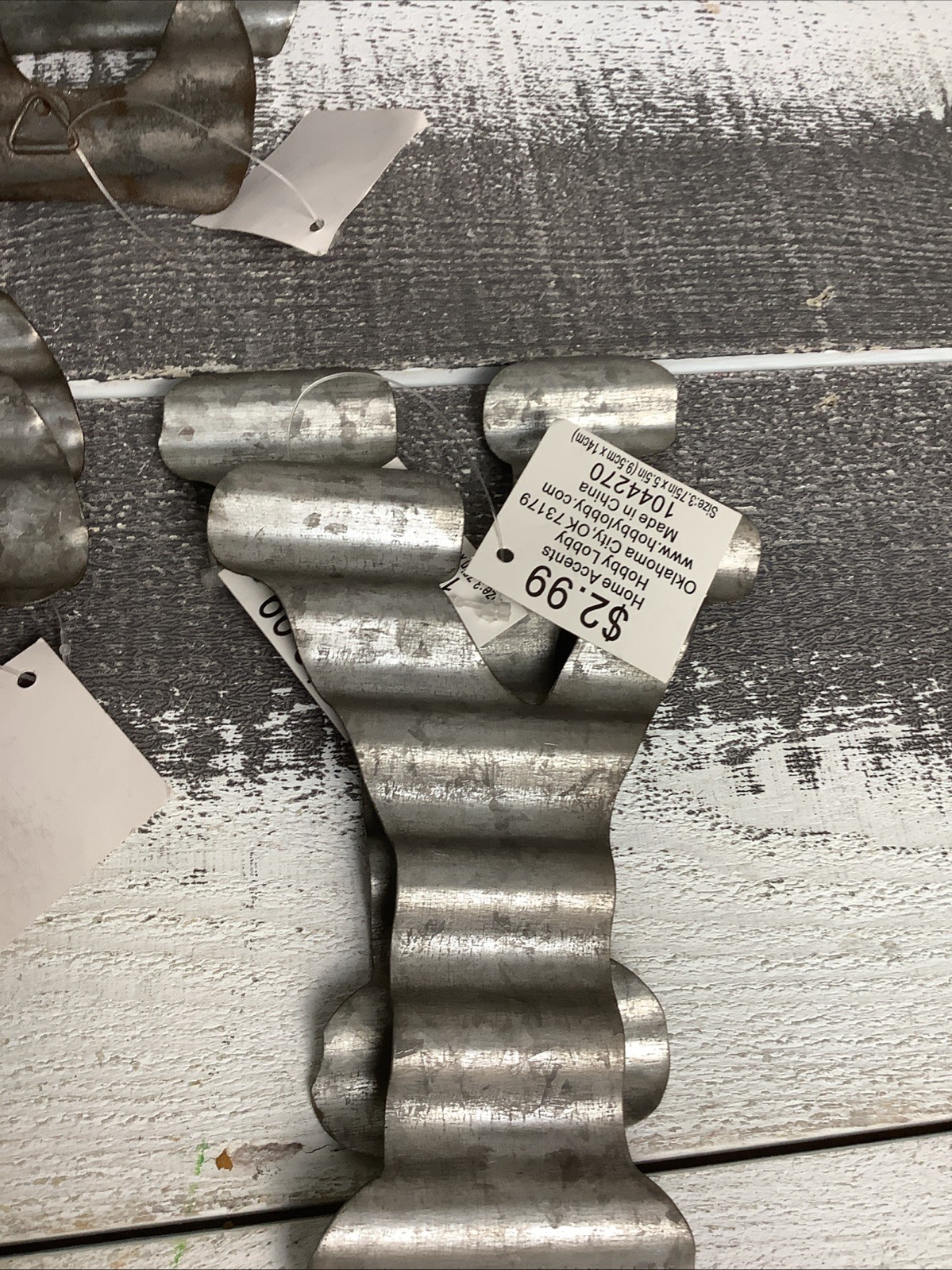 Lot Of 5” And 6” Assorted Galvanized Letters