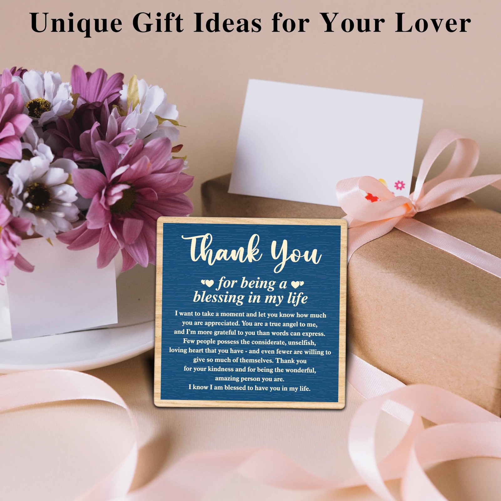 ONDTOM Thank You Gifts for Women Men Friends Mom, medium, multicolor