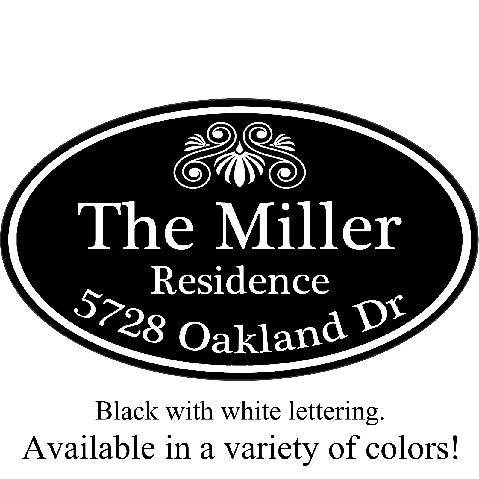 Personalized House Address Decorative Custom Plaque 12″ x 7″ Aluminum Sign