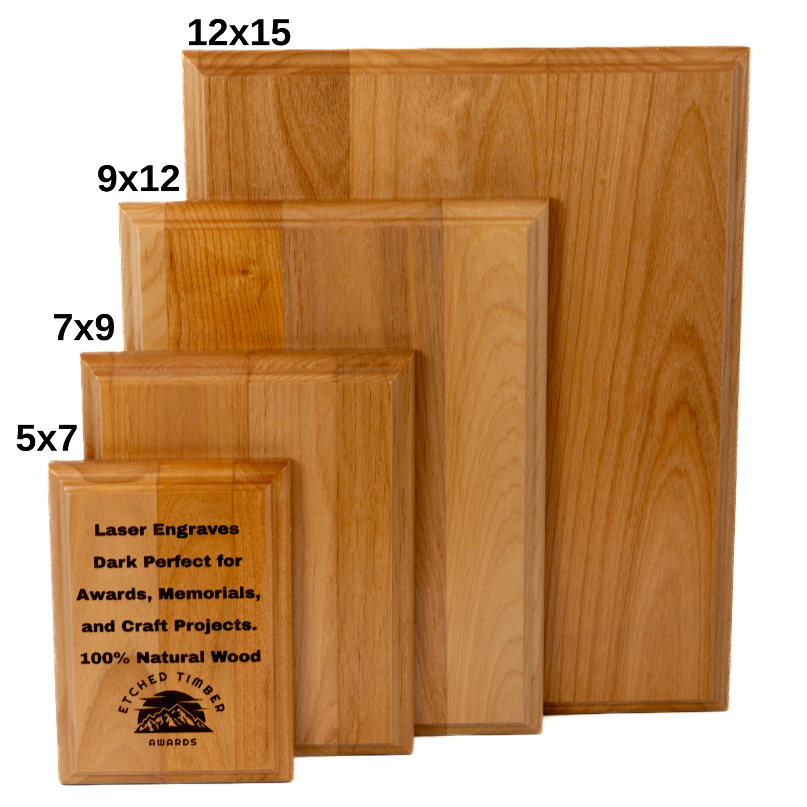 Red Alder Wood Plaque Blank, Award and Craft Plaque, Wood Base Blank Sign