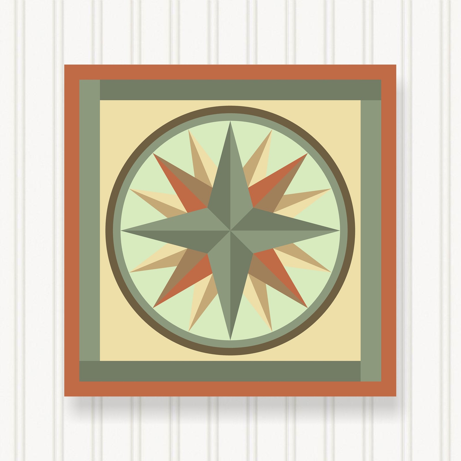 Barn Quilt Square, 8 Sizes, Outdoor & Indoor Wall Art, Home Decor, BQ024-14