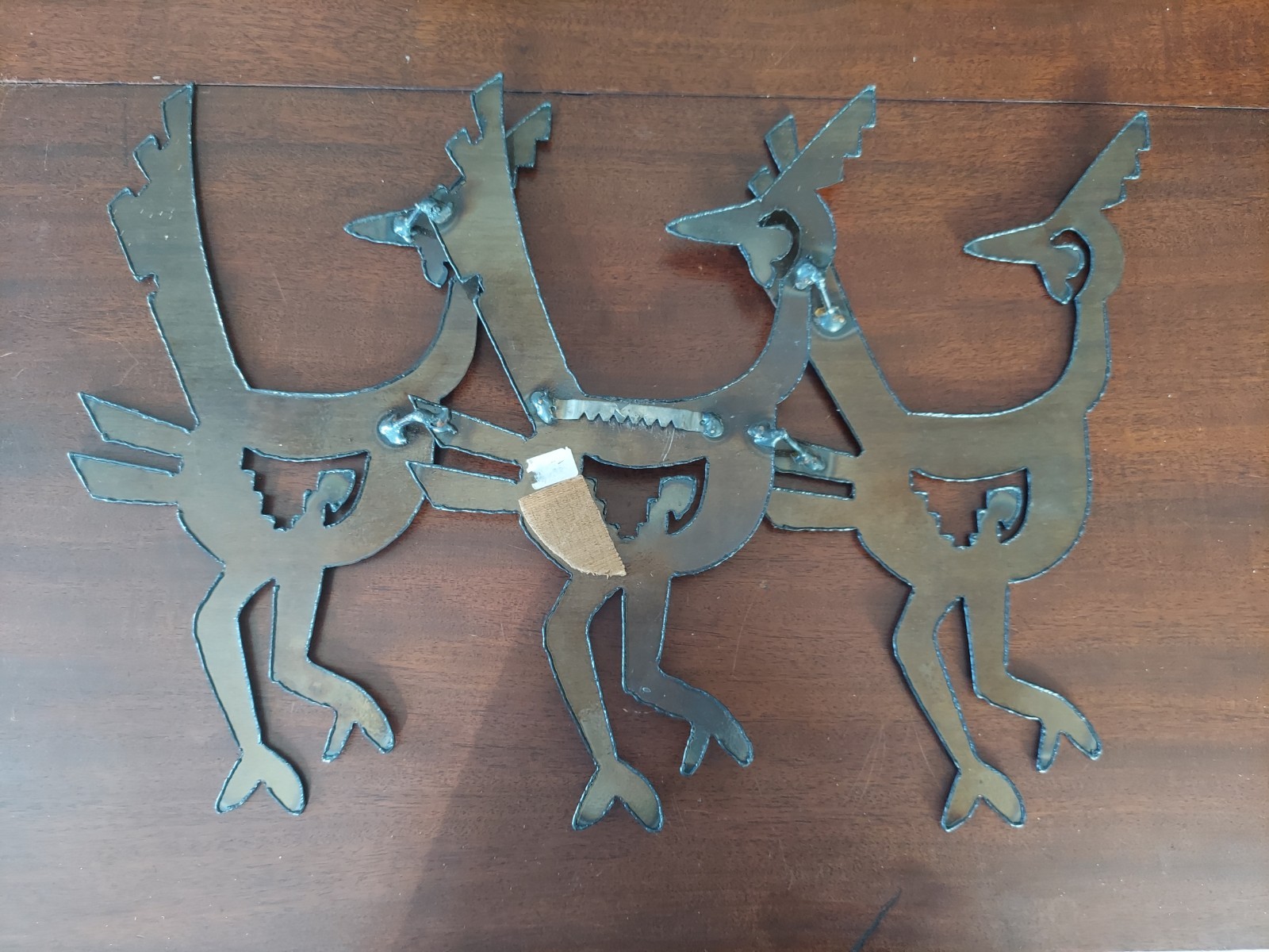 MCM Roadrunners Metal Wall Art Native American Multicolor Decor