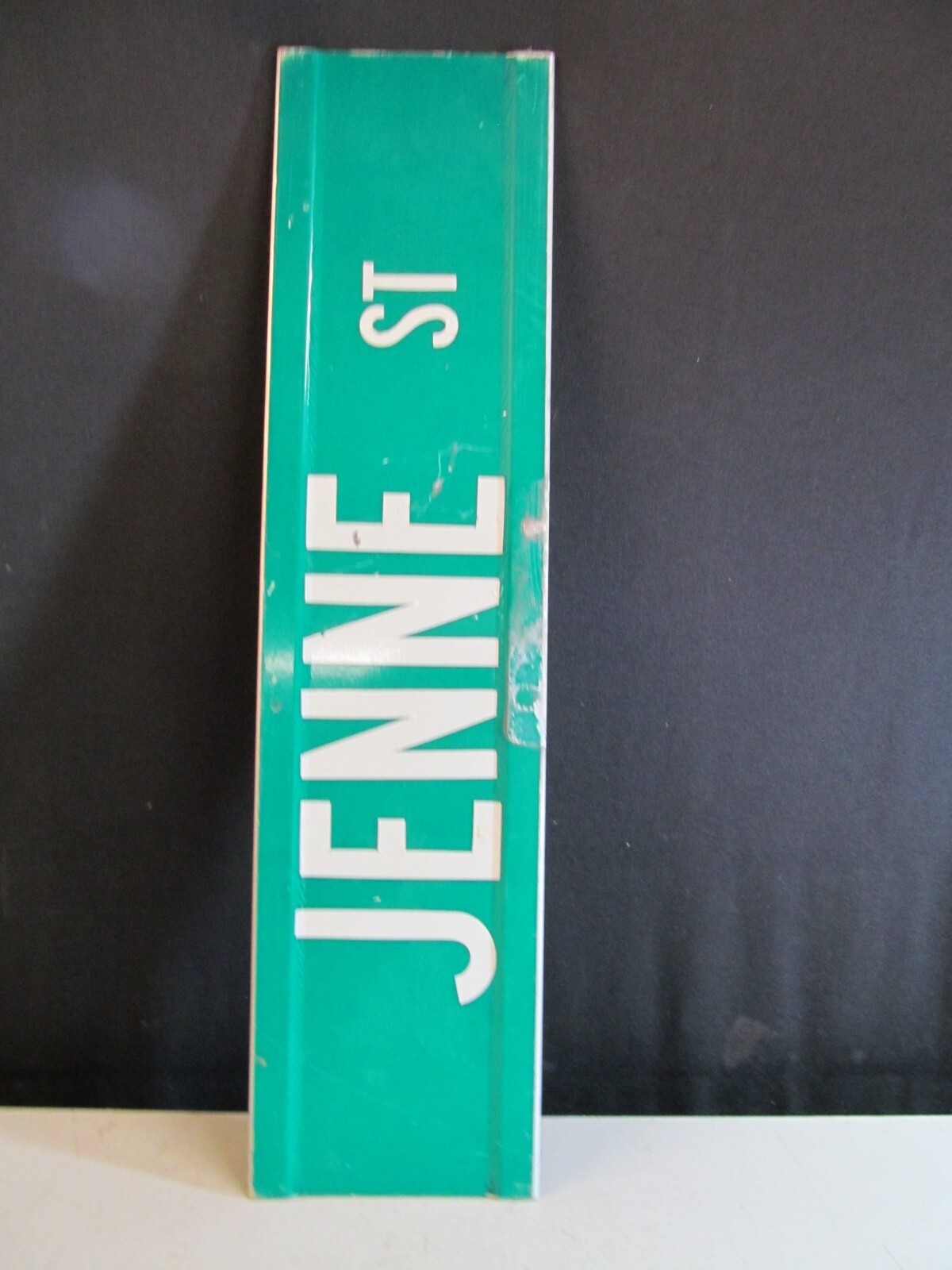 JENNE St. Metal Street Sign Municipal Discard 24×6 / 2 of 2