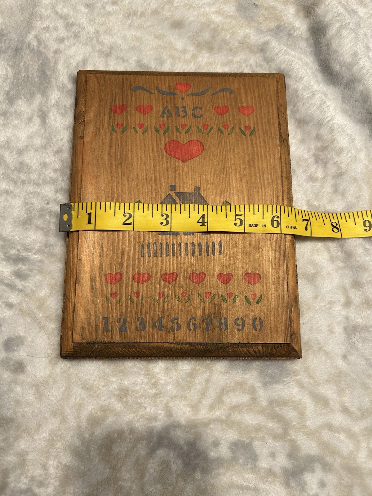 Vintage Country Cottage School House Wood Hanging Wall Decor