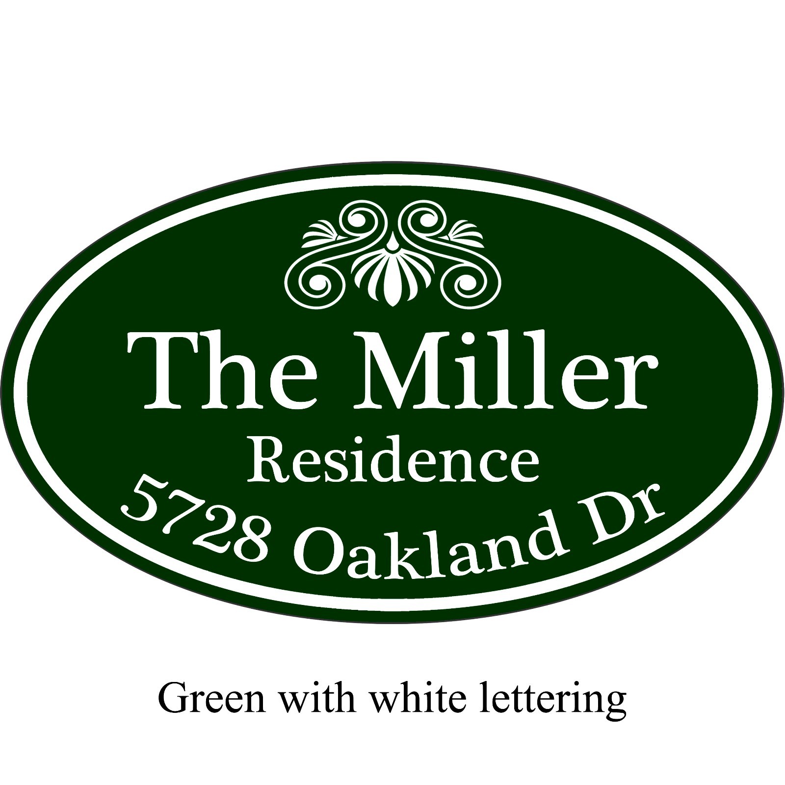 Personalized House Address Decorative Custom Plaque 12″ x 7″ Aluminum Sign