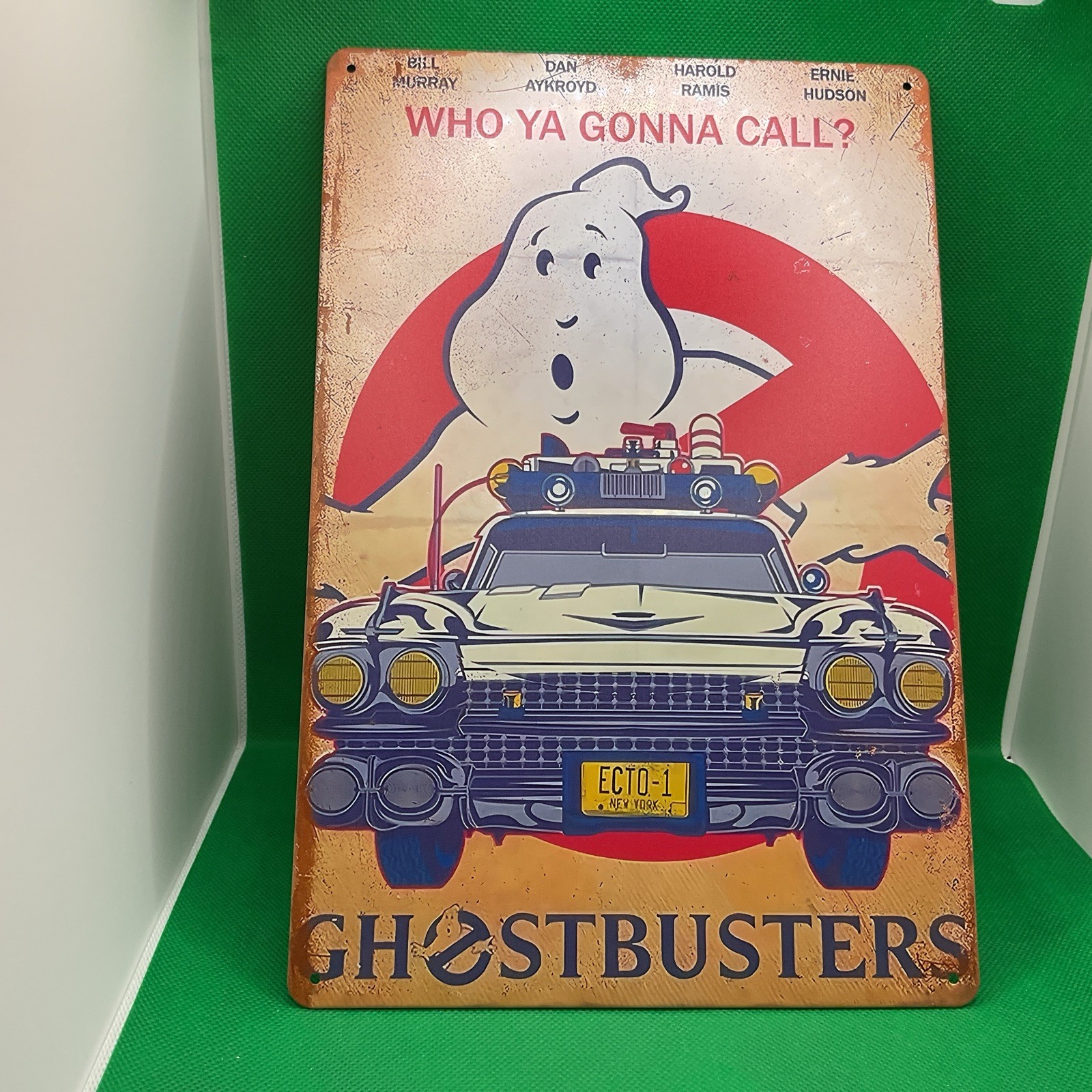 Ghost Busters-Who Ya Gonna Call?-Metal Sign for Bar/Garage/Mancave/Office