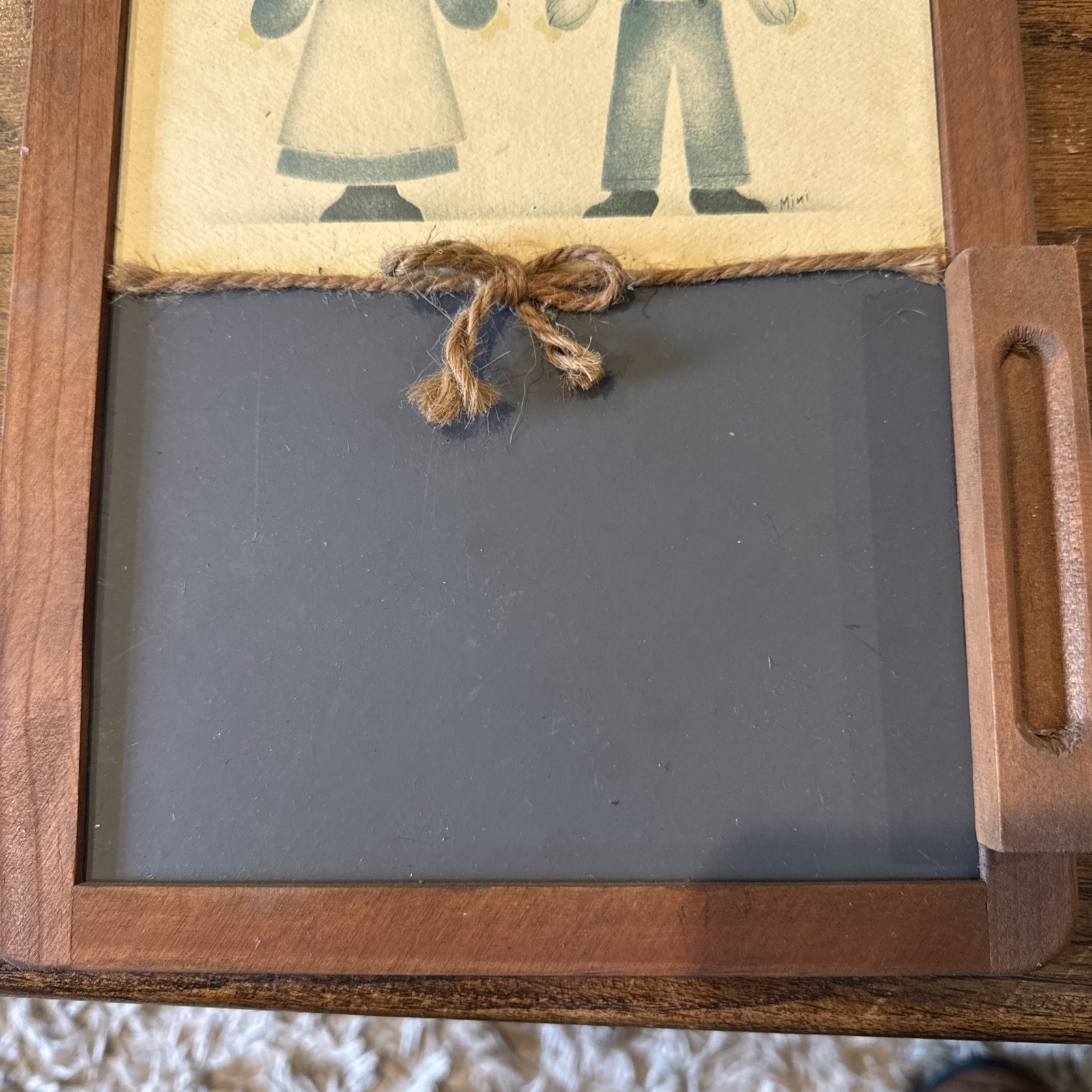 Vintage Handmade Wood Framed Chalkboard Cottagecore Farmhouse Decor Country