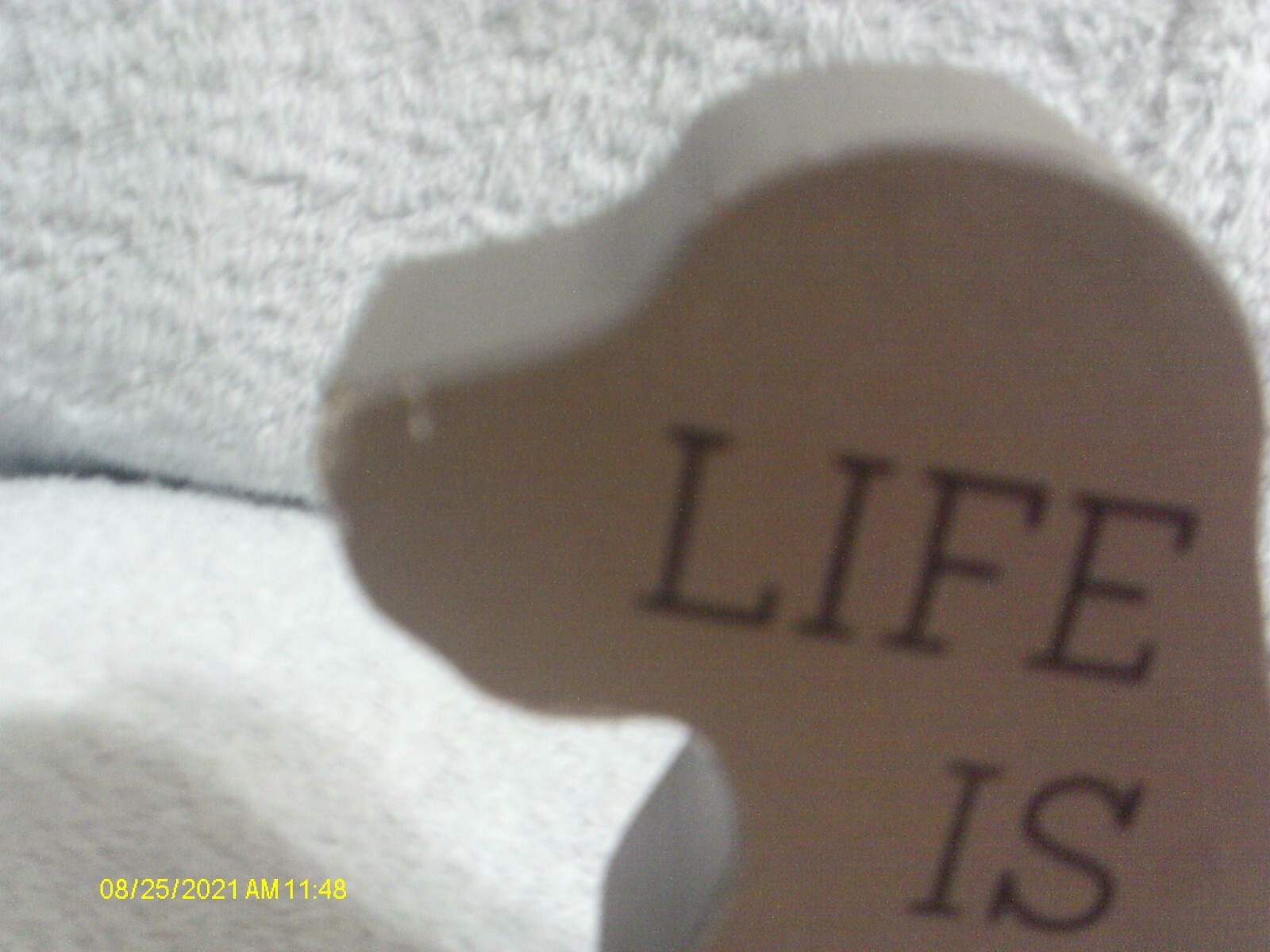Dog Standing Sign “Life Is Good With A Dog ” 5.5″ X 6″ New See Description & Pic