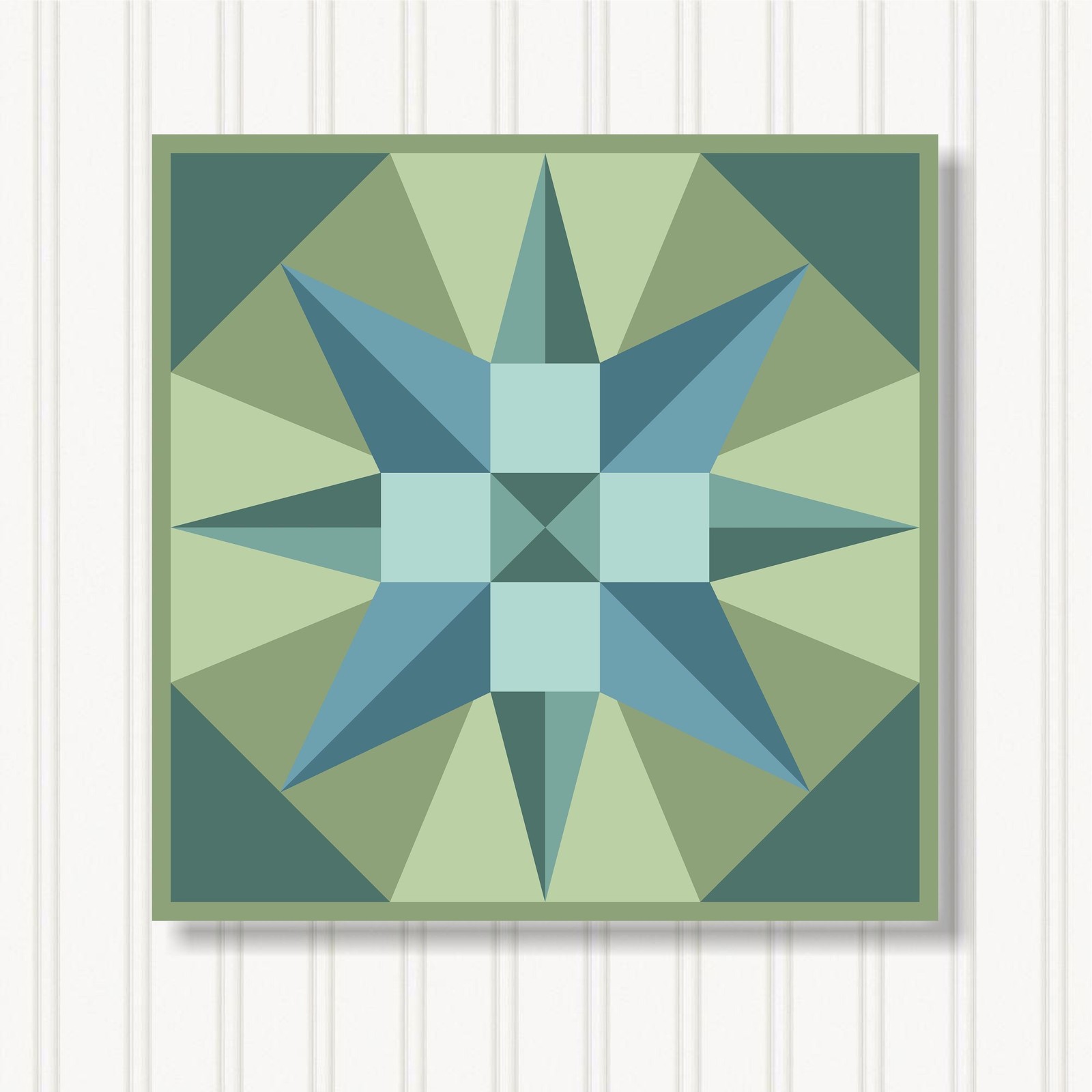 Barn Quilt Square, 8 Sizes, Outdoor & Indoor Wall Art, Home Decor, BQ056-04