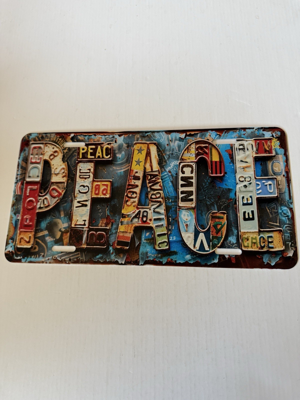 12 X 6 PEACE Metal Wall Hanging NEW Shipping Included