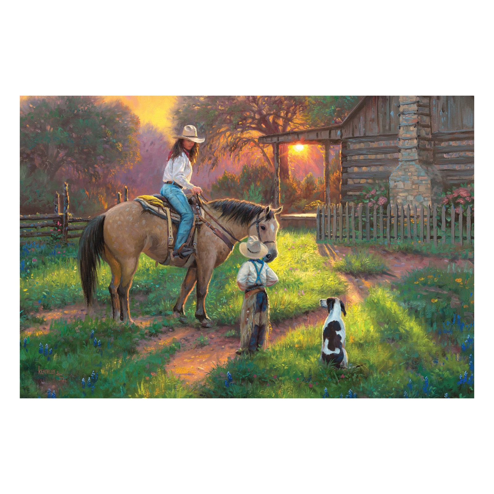 Rivers Edge Products LED Canvas Wall Art, 24″ x 16″, Fiber Optic Light Up