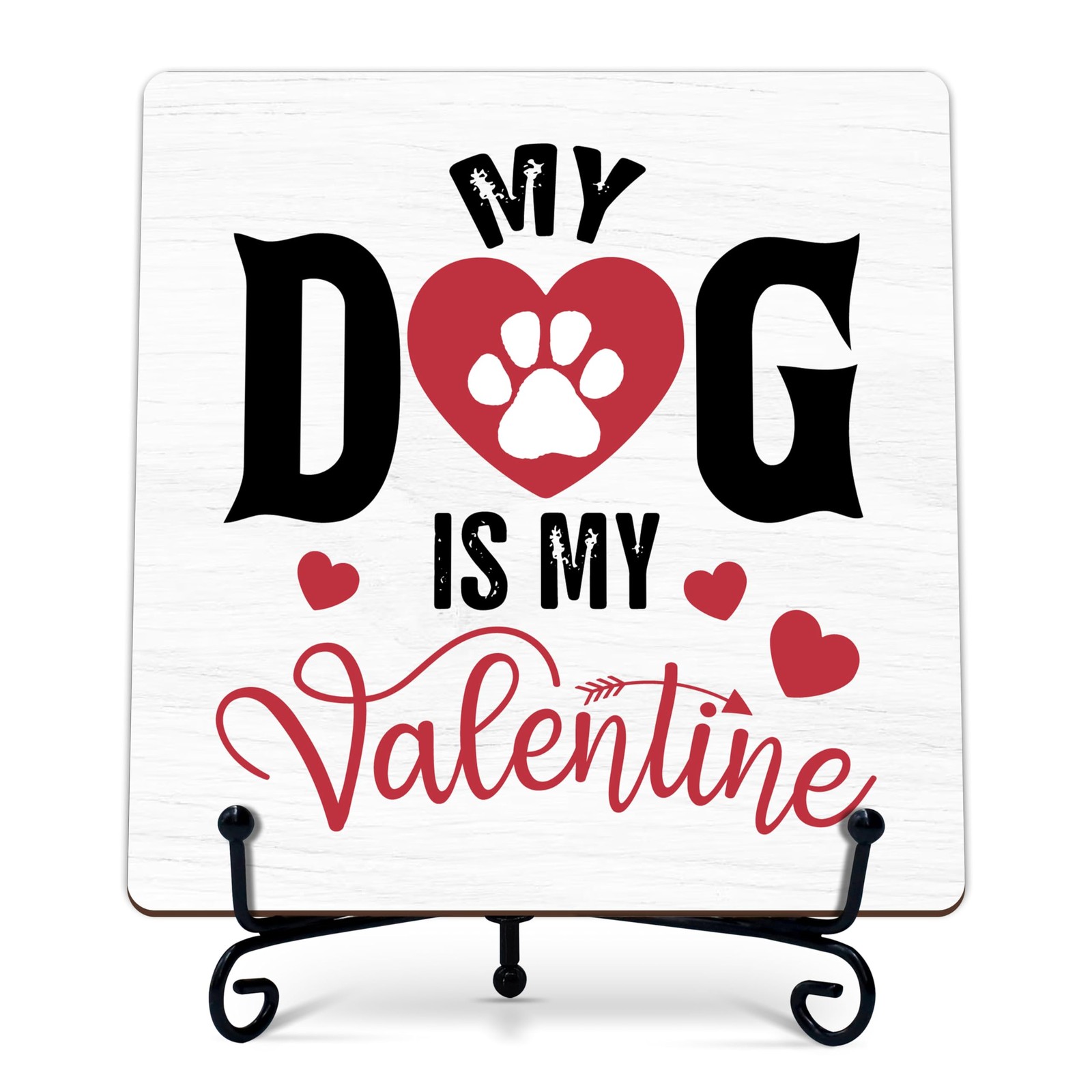 ONDTOM Valentine’s Day Decor – 5×5 Inch Wooden Plaque with medium, multicolor