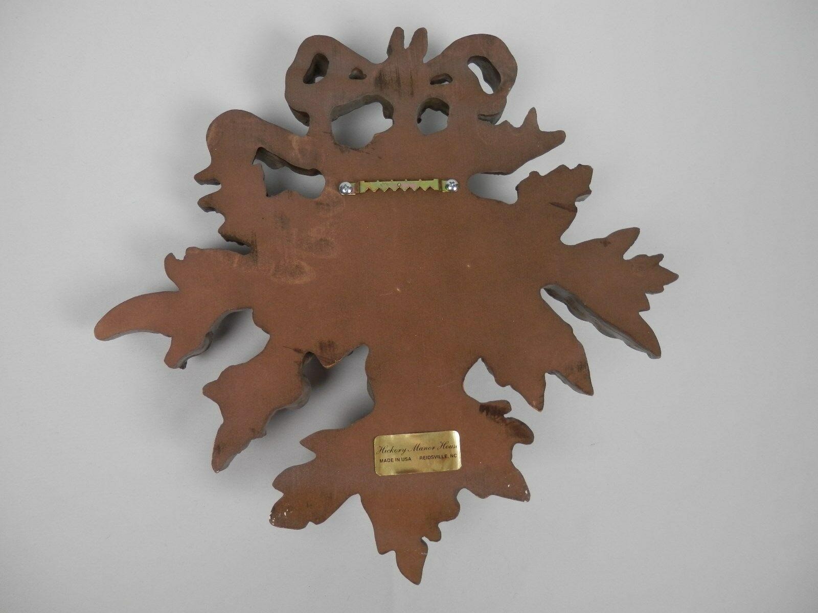 Hickory Manor House Wall Decor Fruit Carving I Ornate Resin Metallic Made USA