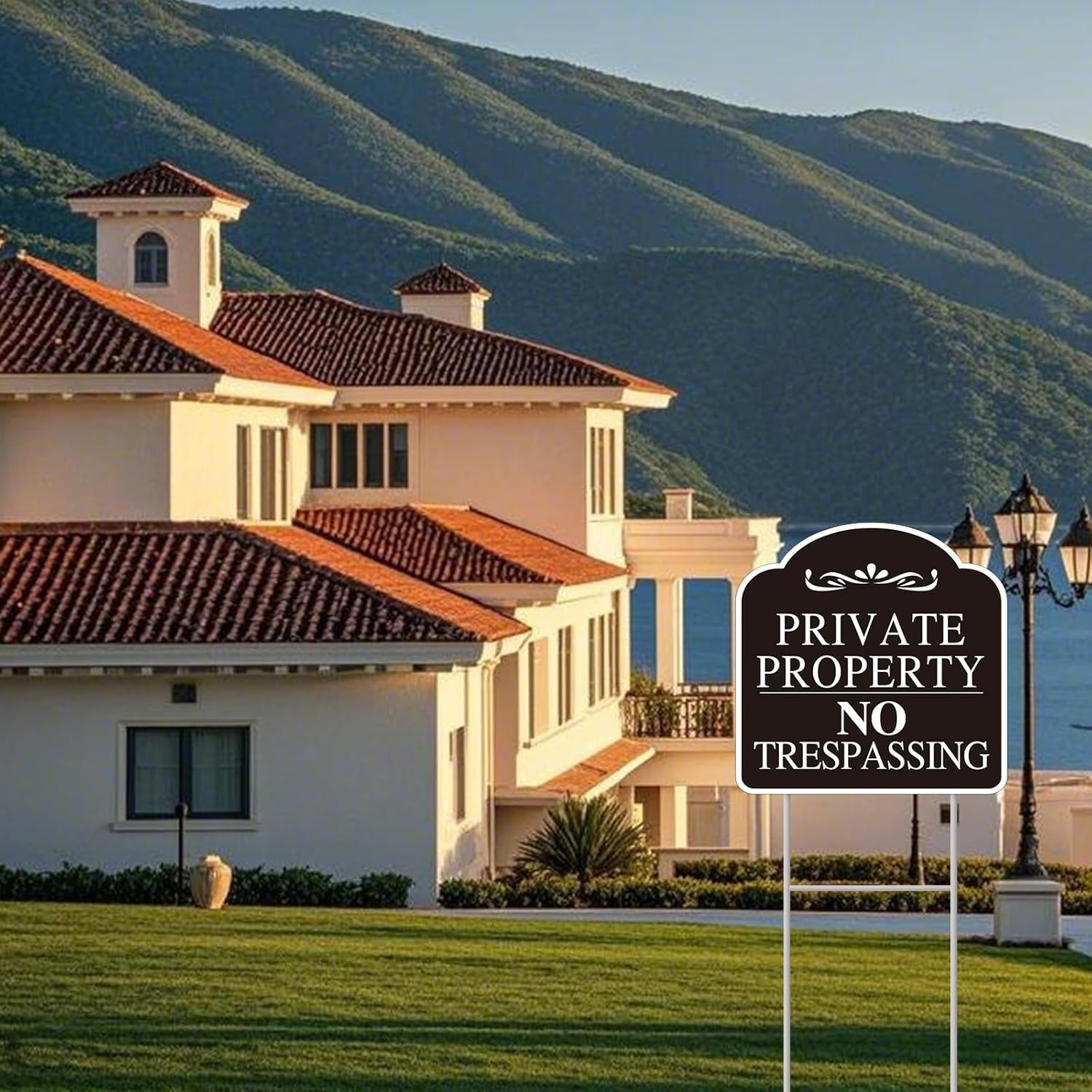No Trespassing Signs Private Property, Large 2-Pack private property no trespass