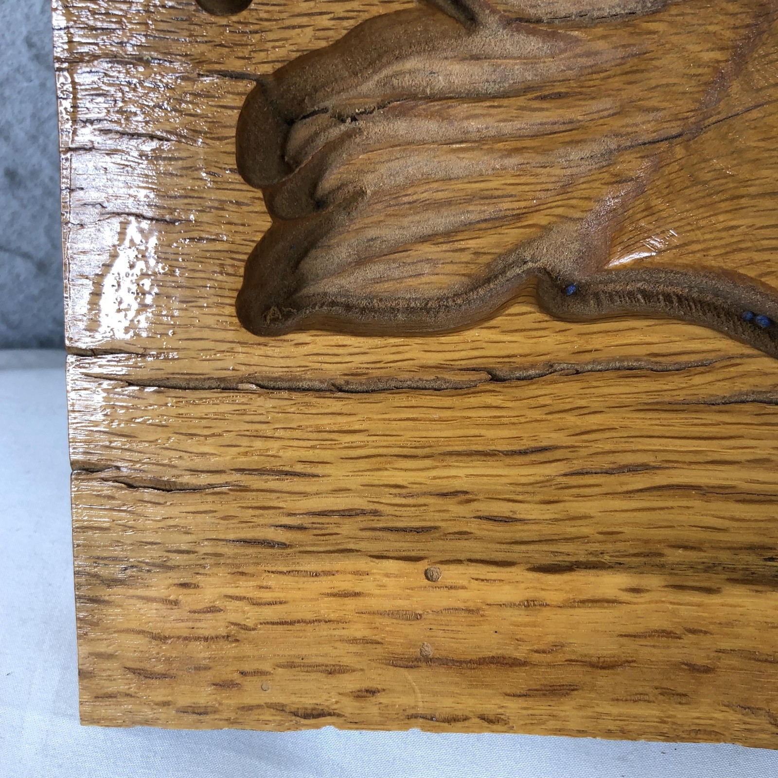 Handmade Wood Horse Plaque Western Wall Art Medium Carved Hanging Brown Decor