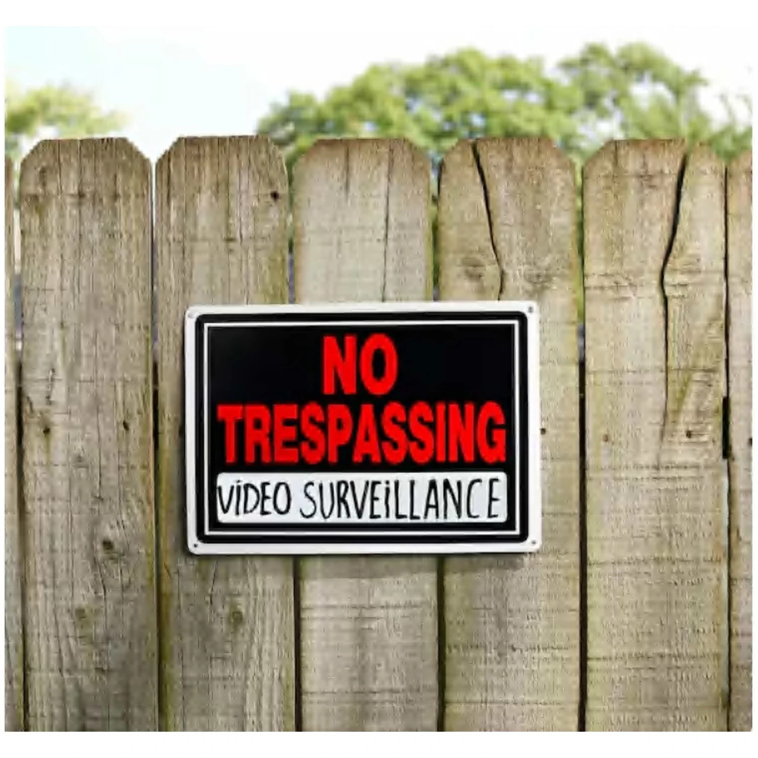 10 in. x 14 in. Aluminum No Trespassing Sign