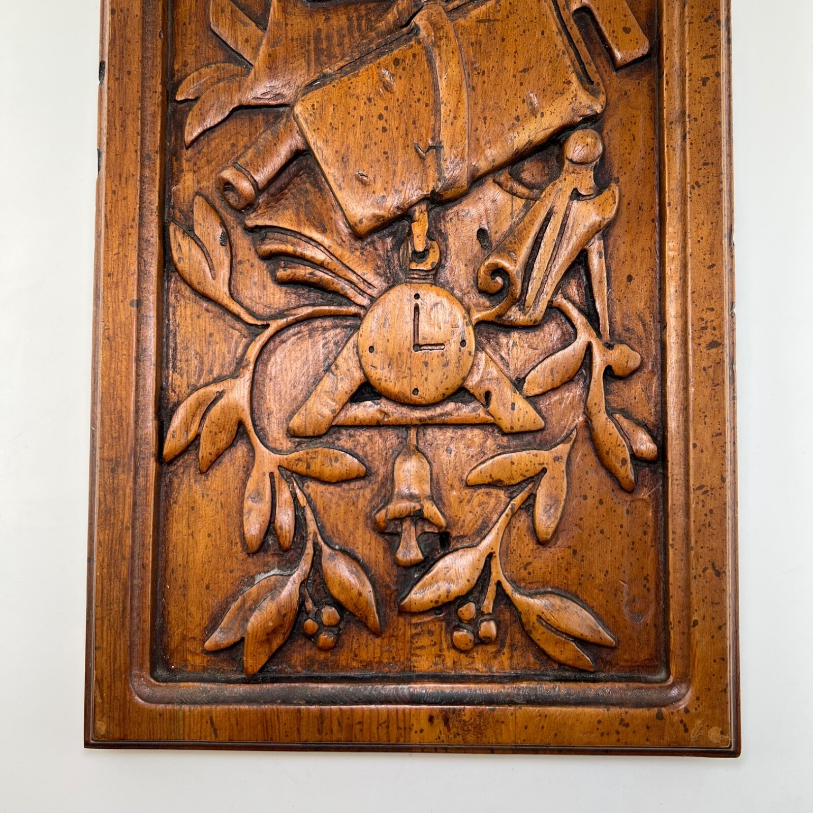 Vintage Enkeboll Designs 3D Carved Hardwood Plaque Wall Decor 18.5″x9.5″ Rare