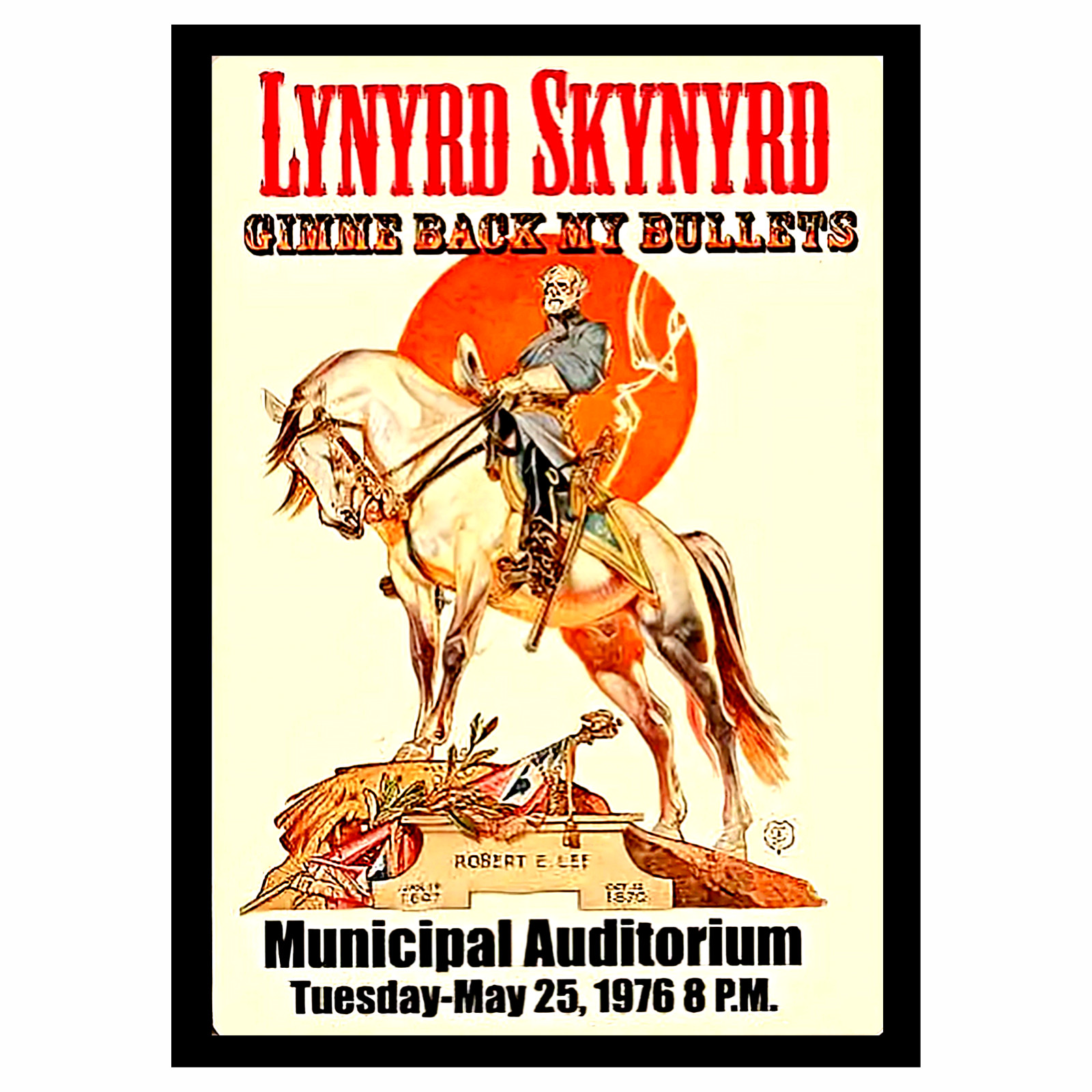 Lynyrd Skynyrd Vinyl Radio Guitars Piano Vintage Replica Sticker Sign. 4 Sizes