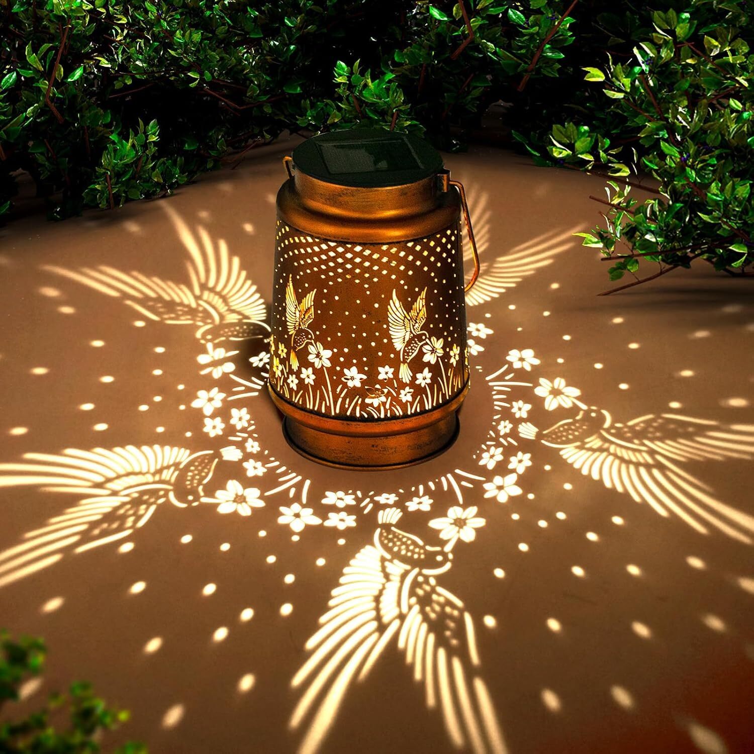 6Pack Solar Power Hanging Lights Outdoor Garden Tree Bars LED Solar Decor Lamp