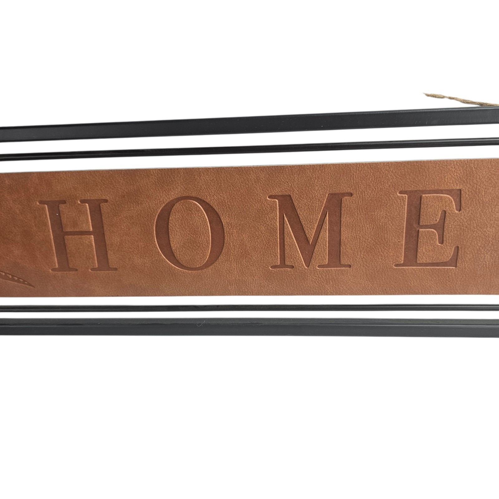 Welcome Sign Leather Pheasant Theme Home Decor Hunting 24″ X 6″