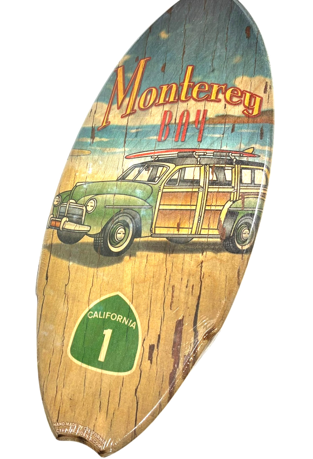 C•YA in California Original 20″ Mini Wood Surfboard Monterey Bay *New & Sealed*