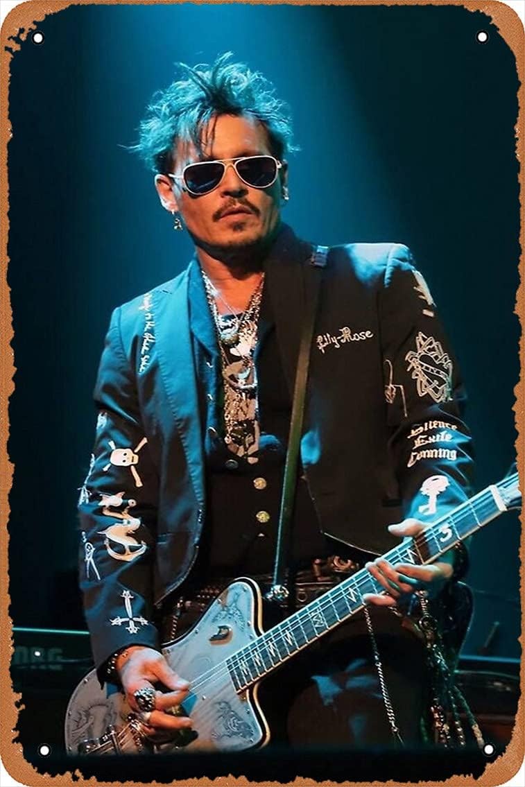 Tin Metal Signs – Johnny Depp Tin Poster 12 X 8 Inches