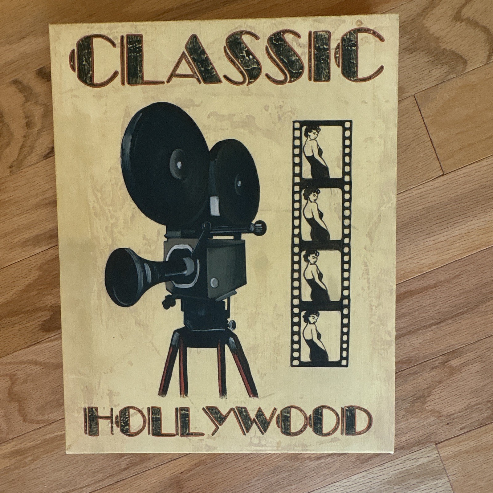 Hollywood Movie Film Themed Decorative Plaque Set