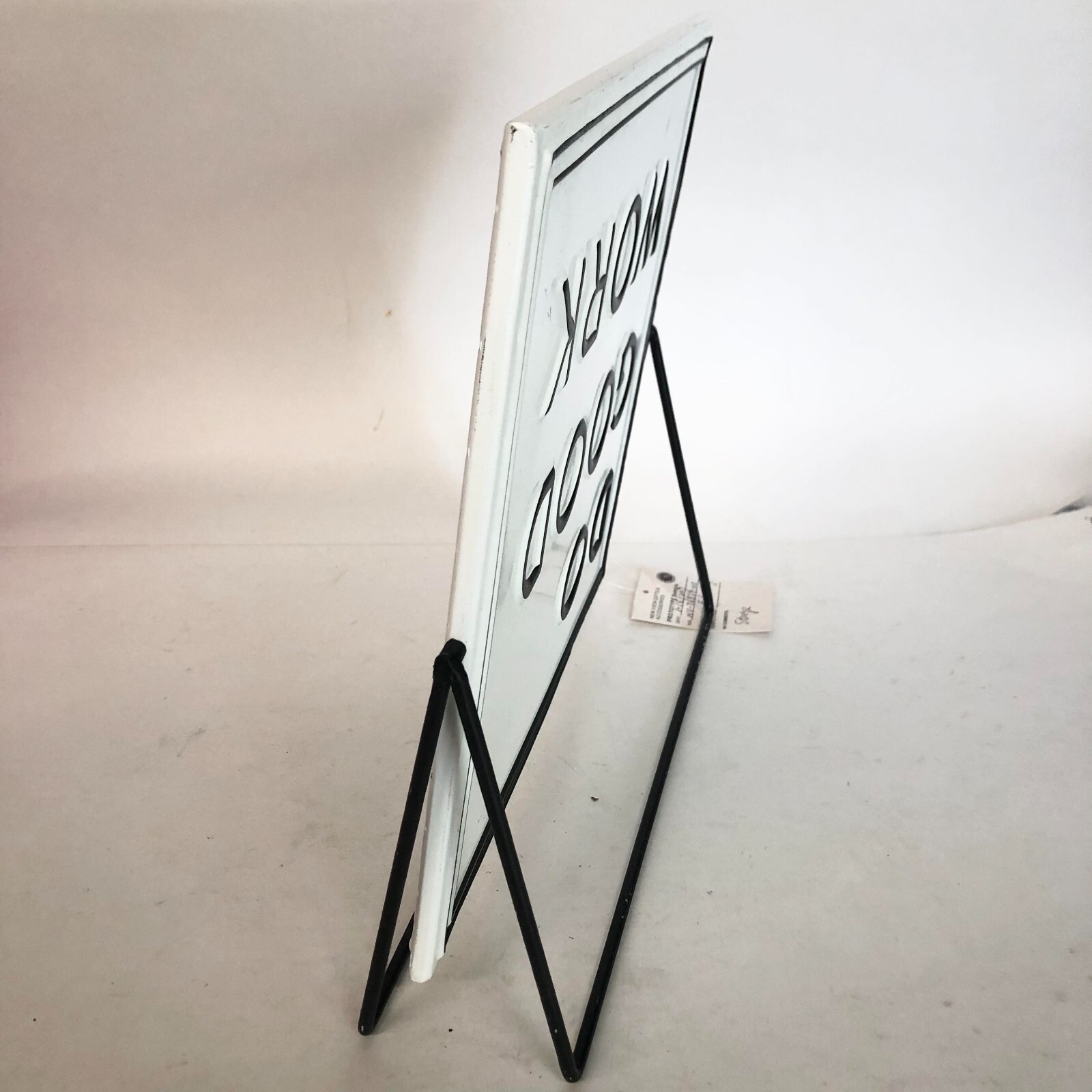 Rotating Metal Frame Inspirational Quotes, White,Double Print Signage with Stand