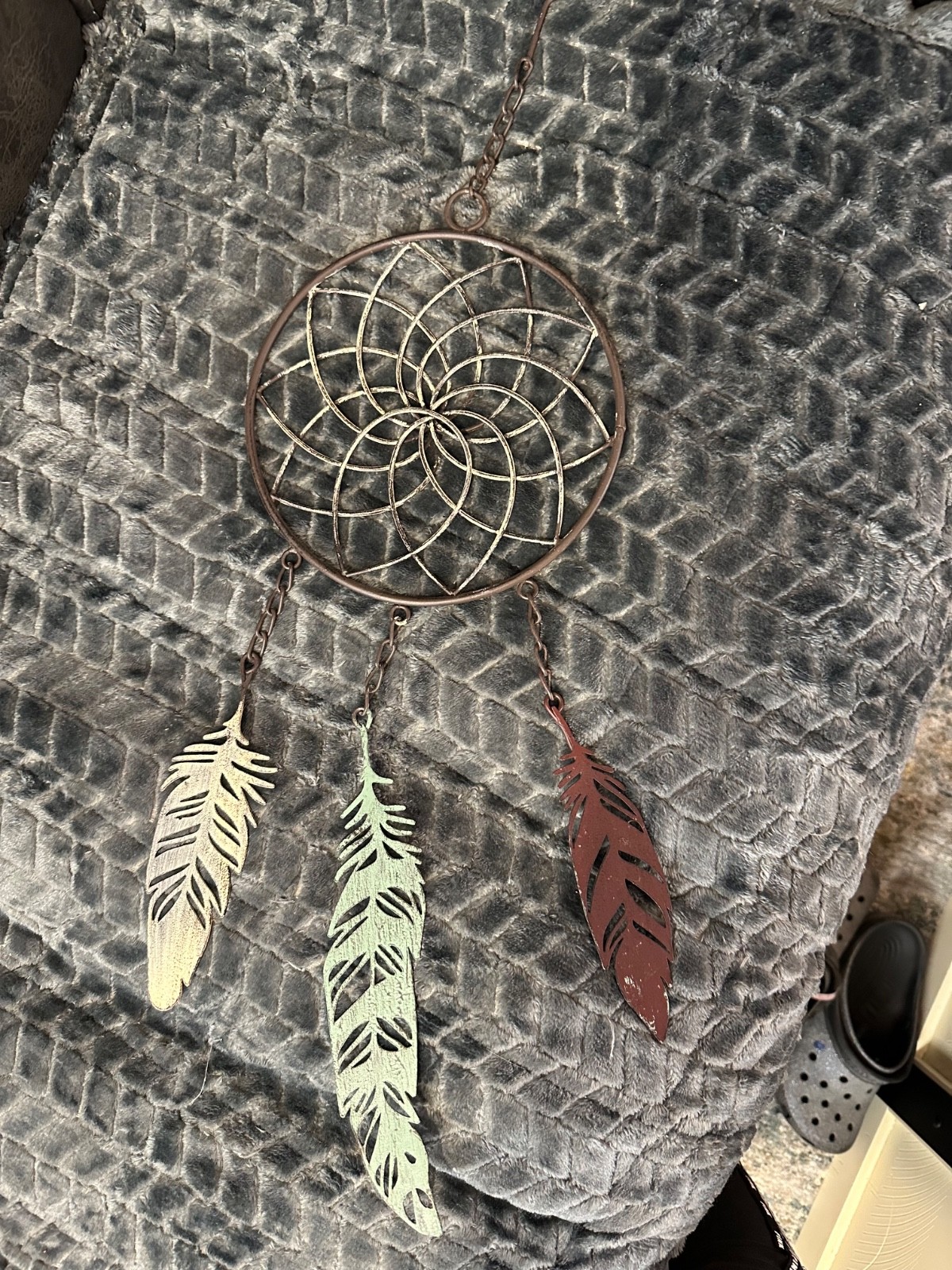 Hobby Lobby Metal Dreamcatcher Wall Hang Decor With Feathers Multicolor
